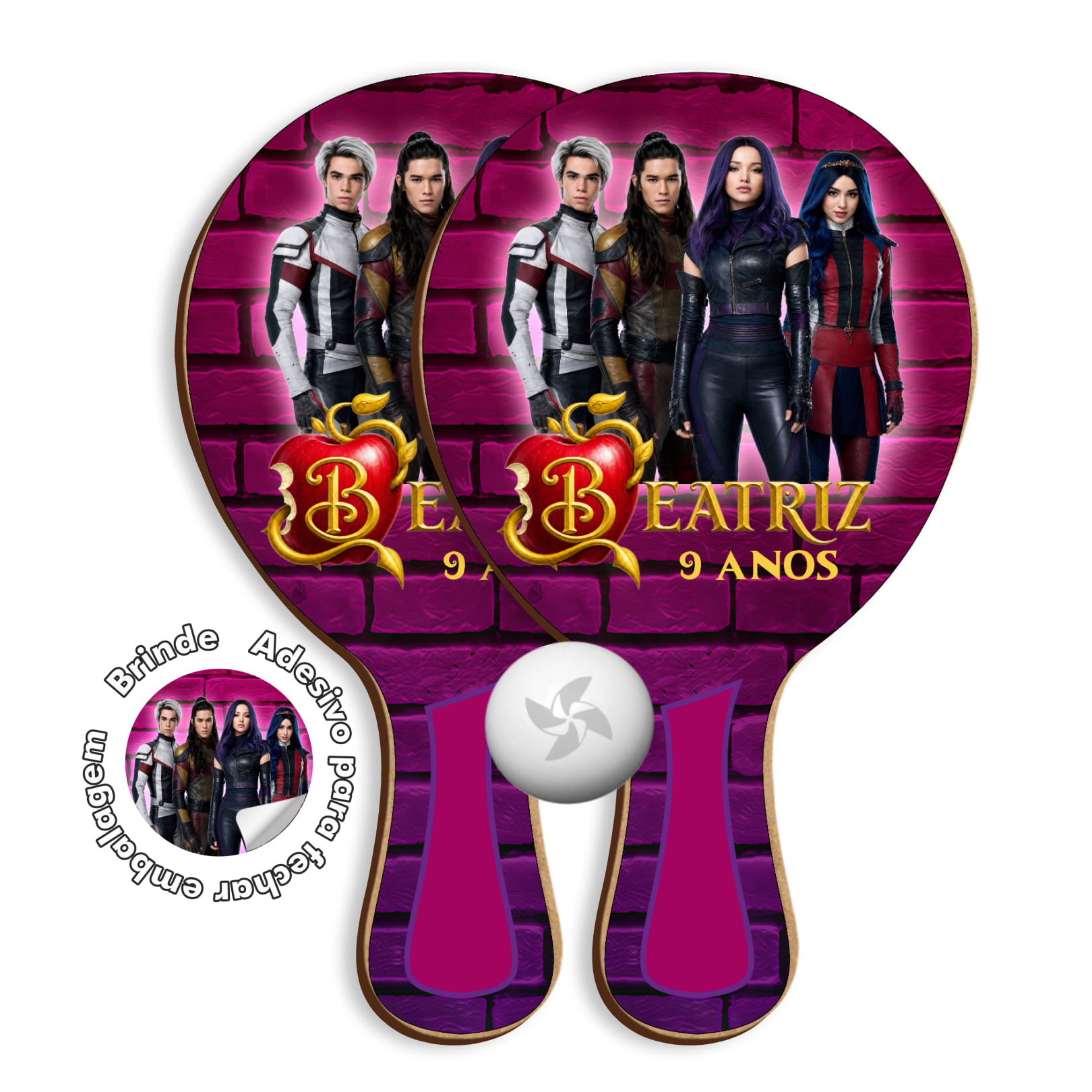 Kit Raquetes Ping Pong - Descendentes