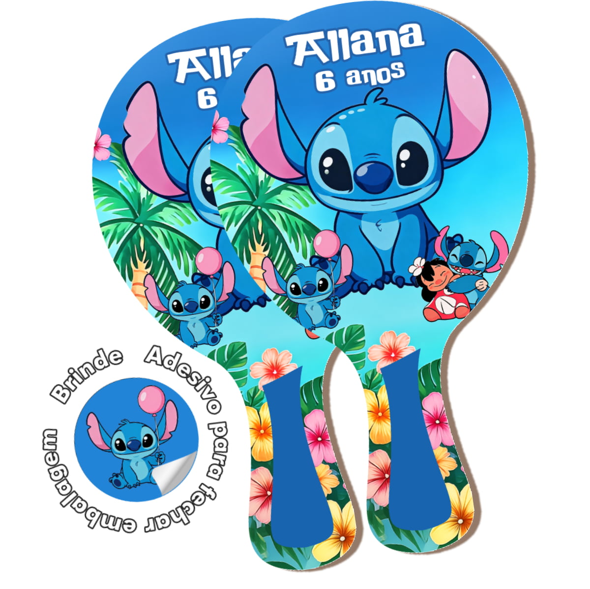 Kit Raquetes Ping Pong - Lilo and Stitch 2005