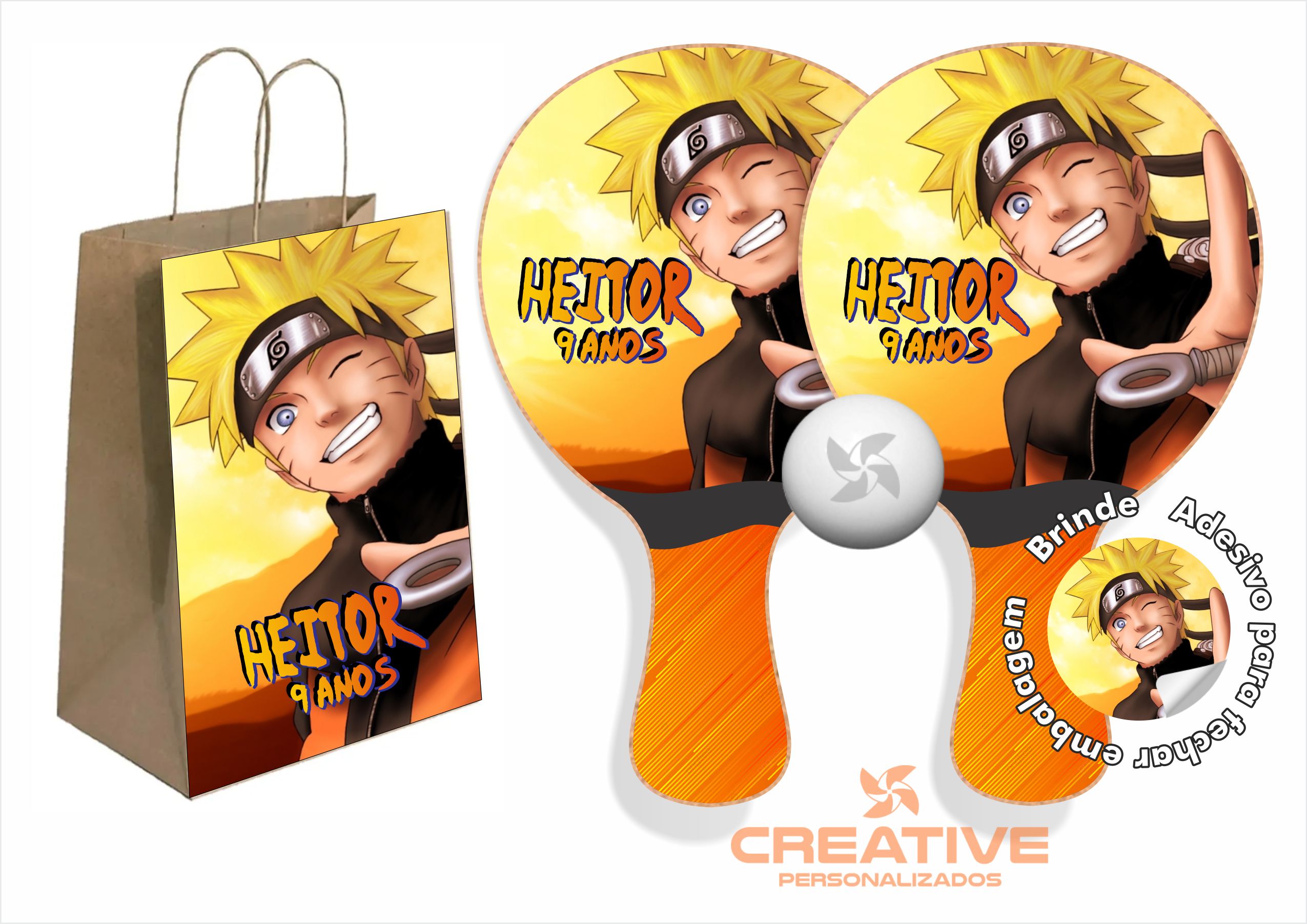 Kit completo para festa personalizada do Naruto totalmente gratuito