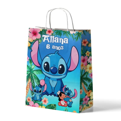 10 Sacolinha de papel personalizada - Lilo and Stitch mod. 2005