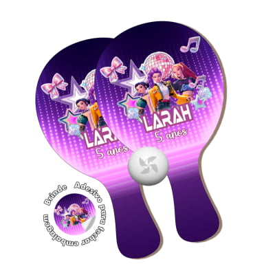 Kit Raquetes Ping Pong - Guerreiras do K-Pop