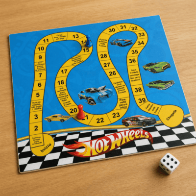7/10/15/20/25 - lembrancinhas jogo de tabuleiro Hot Wheels