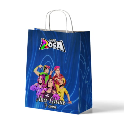 Sacolinha de papel personalizada Stitch - Dos Rosa Sacolinha de papel personalizada Stitch - Dos Rosa