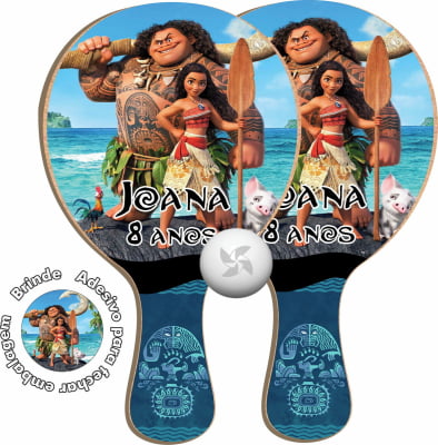 Kit Raquetes Ping Pong - Moana Mauí